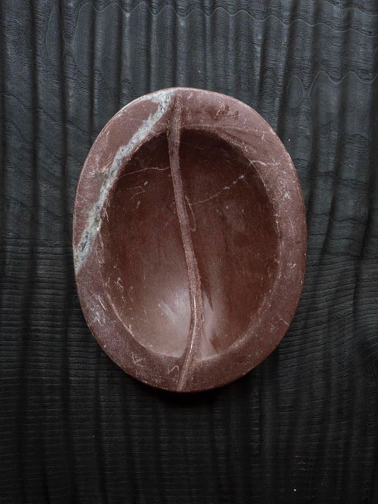 Jabonera oval granate - Imagen 1